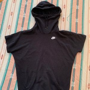 Nike short sleeve cowlneck hoodie.